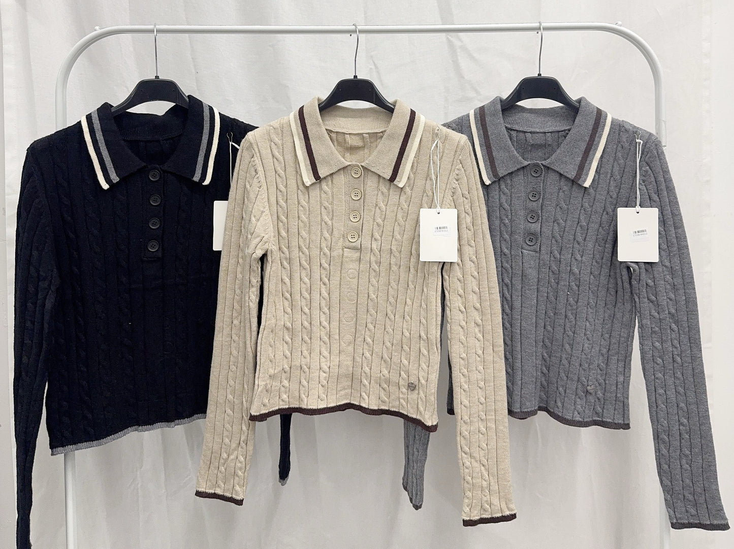 MAGLIONE CROP TRECCIA