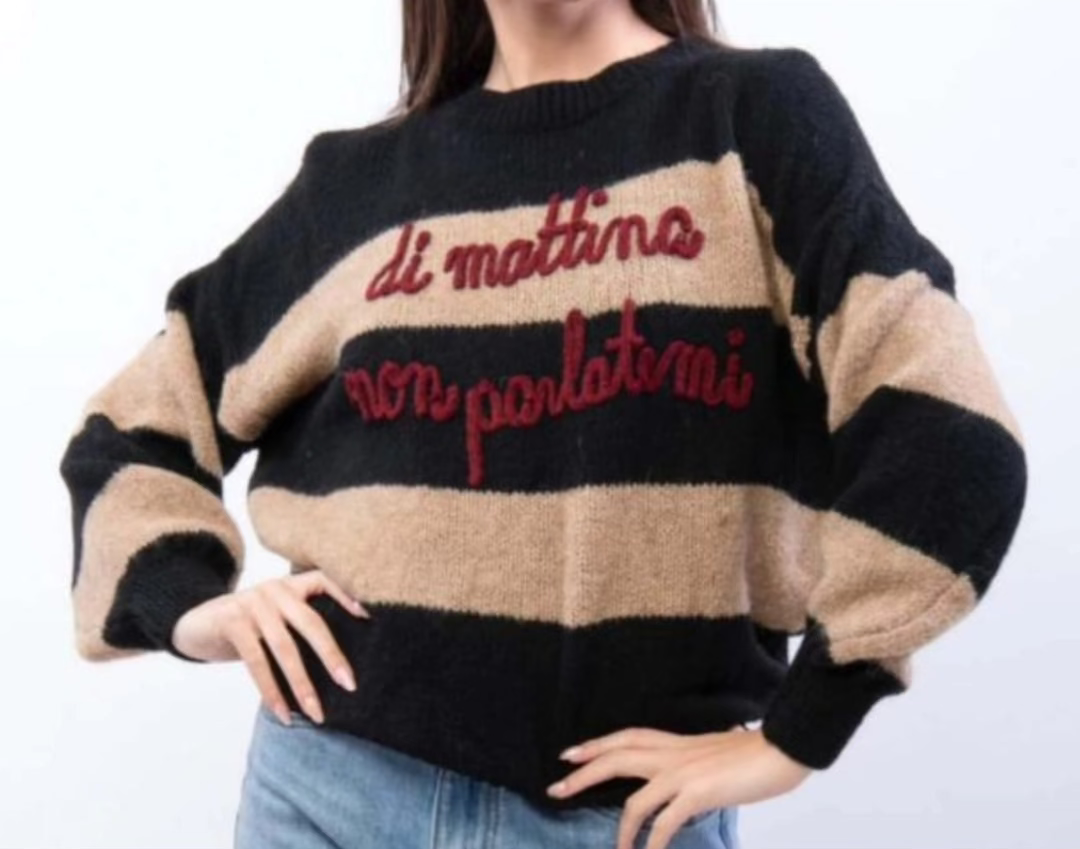MAGLIONE "DI MATTINA NON PARLATEMI"