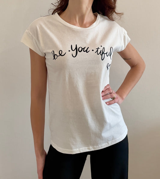 T-SHIRT BE YOU TIFUL - Paprika