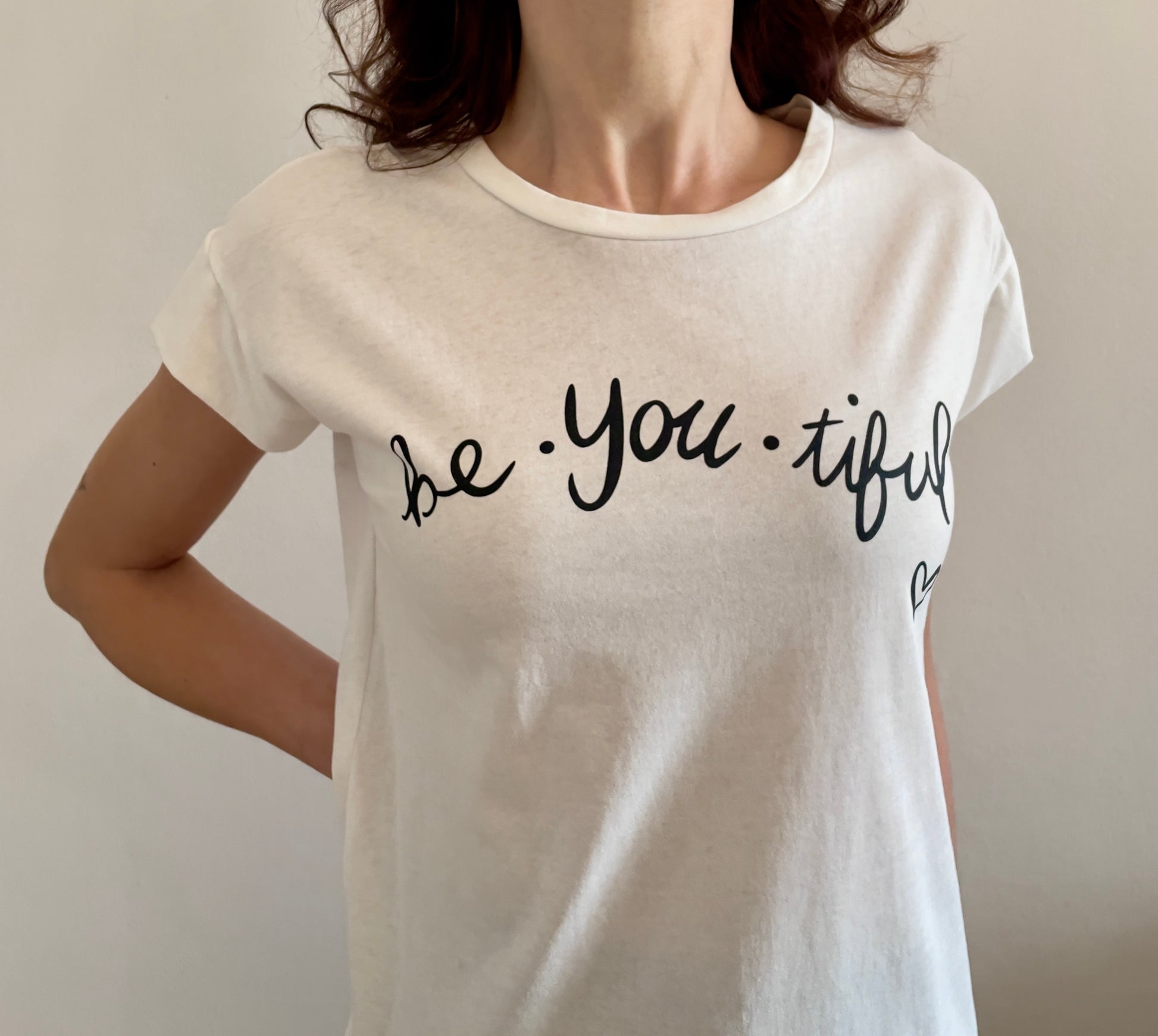 T-SHIRT BE YOU TIFUL - Paprika