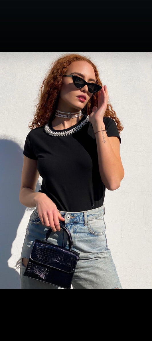 T-shirt Perle Nera