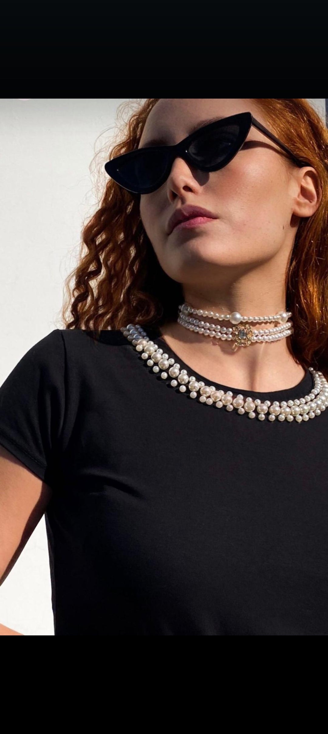 T-shirt Perle Nera