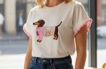 T-SHIRT BASSOTTO - Paprika