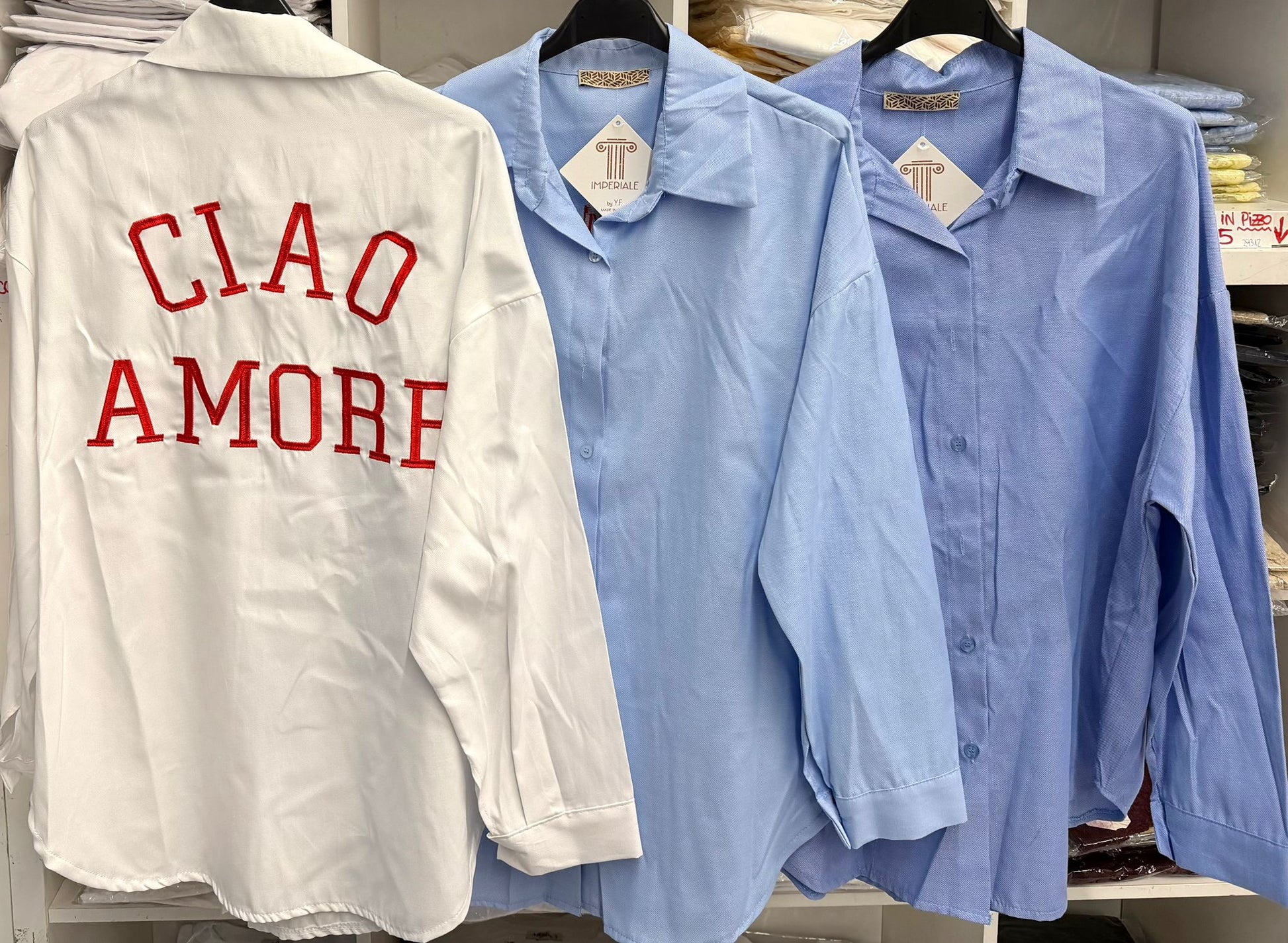 CAMICIA "CIAO AMORE" - Paprika