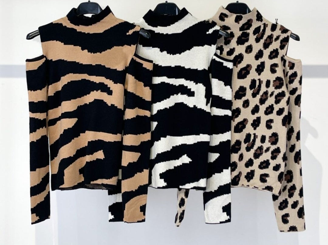 MAGLIA ANIMALIER CUT-OUT