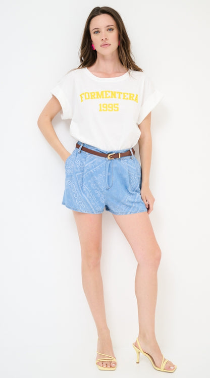 Short Denim Bandiera